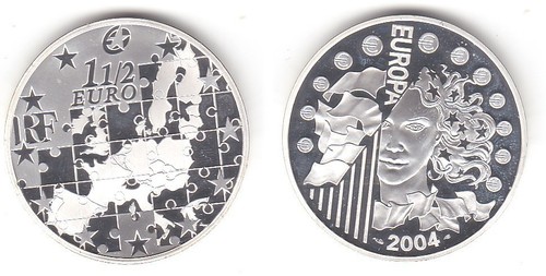 Euro silbermünze - 1,