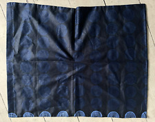 ☆100%BW☆MAKO-SATIN-KISSENBEZUG☆ca.50x60cm☆Marineblau☆Kreise☆