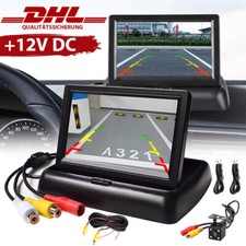 4.3'' HD Monitor Bildschirm Rückfahrkamera Einparkhilfe für Auto KFZ PKW Kamera