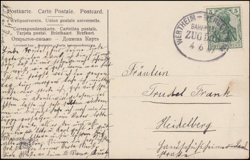 Bahnpost wertheim mergentheim - bahnpost, wertheim-mergentheim