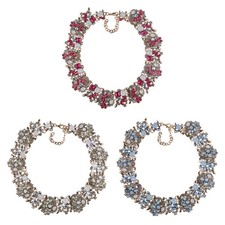 Halskette Retro Chunky Choker Mode Kleidung Accessoire Glitzer