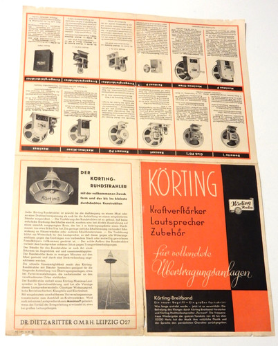 Körting werbeblatt - körting, a3