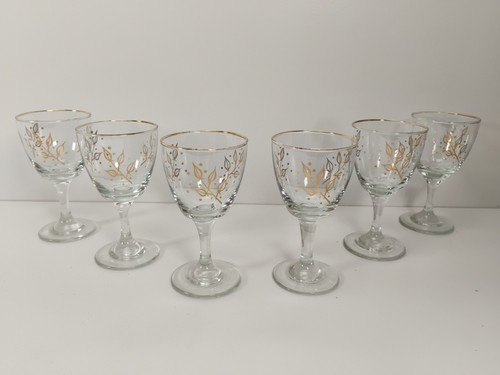 Vintage libbey gold weizenwein - libbey,