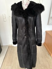Lammfellmantel M Schwarz 36 38 Neu Ledermantel S echter Pelz