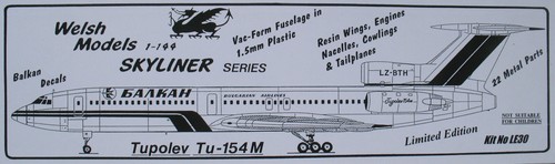Welsh models tupolev - models,