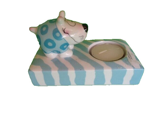 Hund mit teelicht - hund,