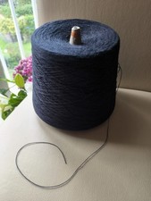 Schwarzes Nähgarn für Nähmaschine Große Spule 