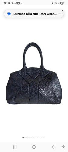 Yves saint laurent - blaue, leder