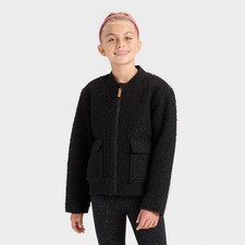 Girls' Fleece Aviator Jacket -