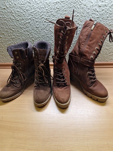 Neuwertig schnür bootie - neuwertig!, 2x