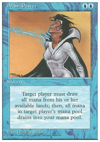 Mtg drain power played - drain,