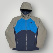 Blaue wasserdichte Herrenjacke