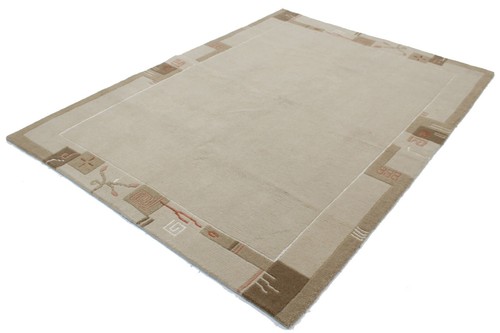 Nepal handgeknüpfter teppich - handgeknüpfter,