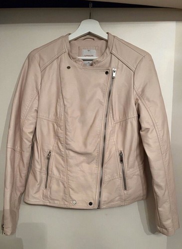 Bikerjacke lederimitat creme - lederimitat,