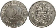 Peru - Republica Peruana - 100 Soles de Oro 1982