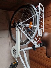 Cityrad Damenfahrrad 26 Zoll Weiß + Extras (Korb, Schloss, Tripcom, Handytasche)