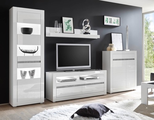 Wohnwand anbauwand carat - wohnwand,