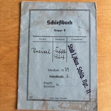 Original Schießbuch Gewehr Karabiner Schützen Regiment  1939