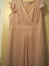 langes Kleid für Hochzeit, Brautjungfer rosa Gr. 48/50, 20 von TFCN London Damen