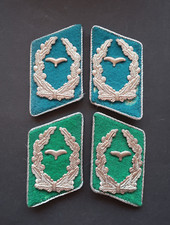 DDR NVA 2x paar Kragenspiegel Luftstreitkräfte LSK u. Grenzflieger Grenztruppe