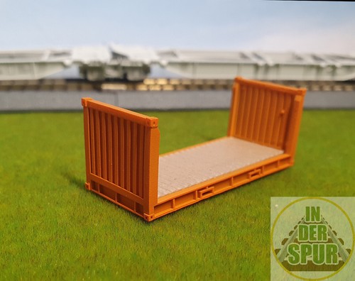 Spur flat rack - rack, orange