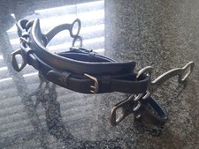Hackamore schwarz Cob oder kleines Warmblut weiches Leder wie neu