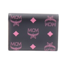 MCM Geldbörse Schwarz Rosa