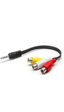 3,5mm Klinkenstecker zu 3RCA
