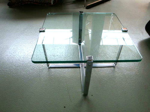 Vintage design glas tisch - vintage,