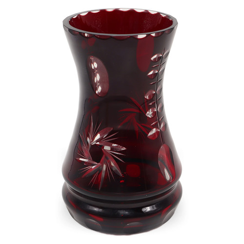 Crystal vase bohemian - crystal,