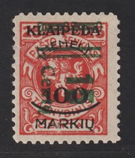 MEMEL  231 K * 15 Ct. Aufdruck