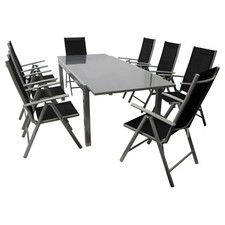 Garten Sitzgruppe 9-teilig Alu