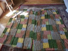 alter  Vorhang Stoff 1930-er mehrfarbig -  180cm x 110cm