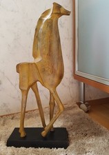 Deko Skulptur moderne gestaltete Giraffe 54cm x 26 cm Aluminium Top Zustand