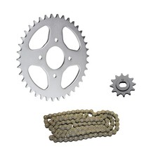 Kettensatz silber 12 Ritzel 38 Kettenrad Kette für Hercules Prima 2 3 4 5 M 4 5