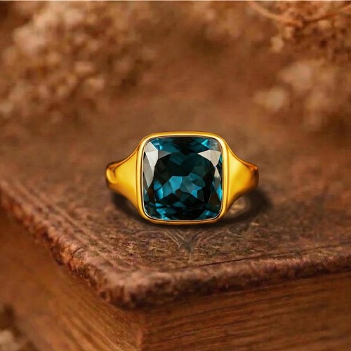 Teal sapphire cushion cut - teal, cushion-cut