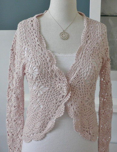 Cream häkeljacke cardigan - häkeljacke,