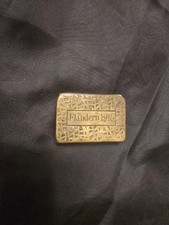 Streichholzschachtelhalter Flandern 1918 Wk1  Messing Metall Streichholzetui