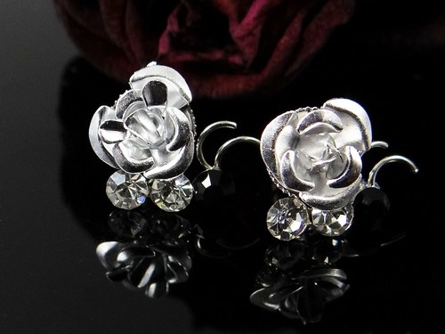 Ohrstecker rose ohrringe - ohrstecker,
