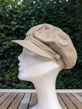 Christine Kaufmann - Bakerboy Mütze - Ballonmütze - Kappe - beige, ungetragen