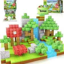 Magnetische Minecraft Bausteine Spielszene Block-Set Spielzeug Sensorische