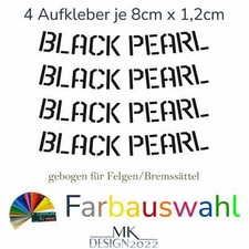 Felgenaufkleber Black Pearl