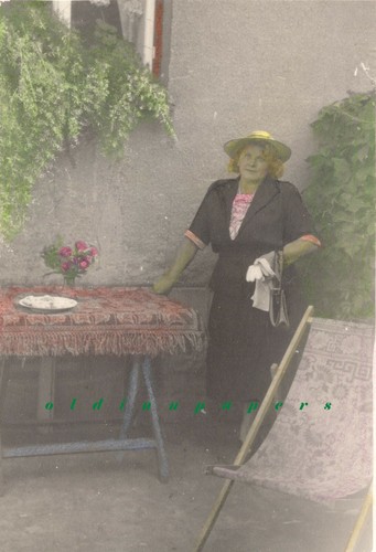 Vintage foto junge frau - vintage,