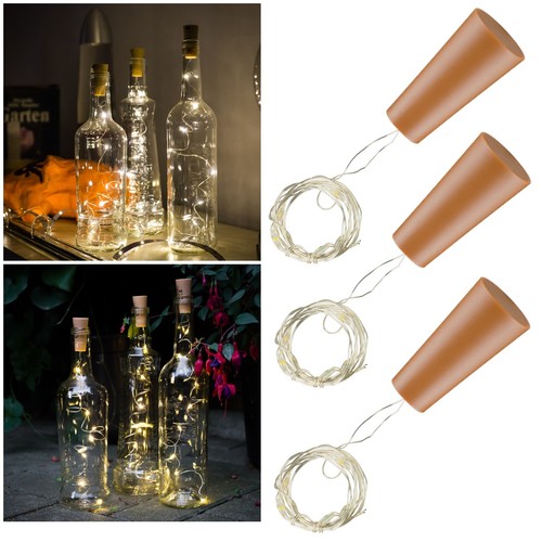 Korken mit led lichterkette - led,
