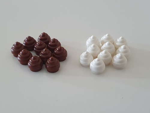 10x lego platte swirled - lego,