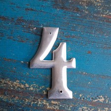 Zahl 4 Metal Aluminium Zahlen