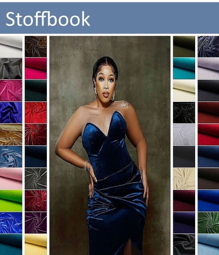 Stoffbook samtstoff stretch - stoffbook,
