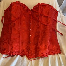 Rote Damen Corsage In Zwei Xl