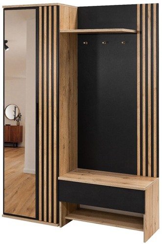 Garderobe milo dielen set mit - dielen-set,