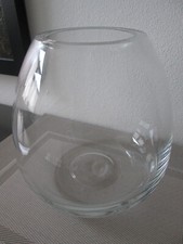 große schwere Kugel Glasvase Rosen Vase Vasen Glas Tulpenvase Kristall groß klar